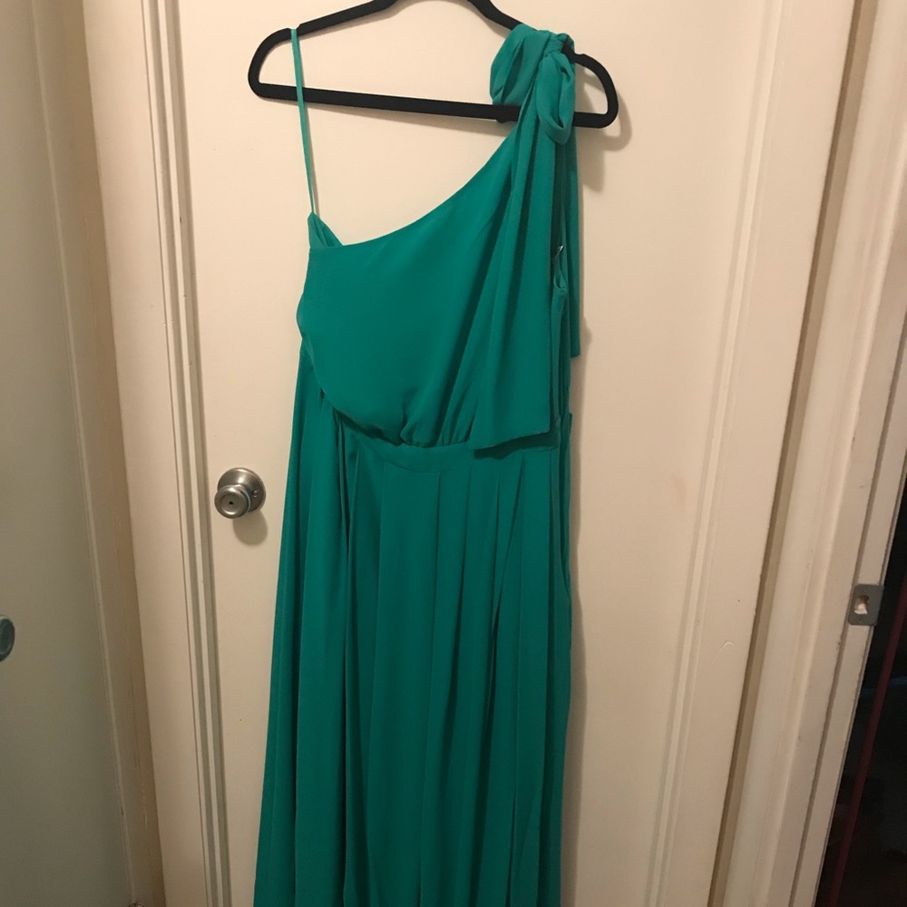 Teal Eva Mendes by New York & Company Maxi Dress
